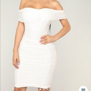 Chennai Ruched Dress from Fashion Nova